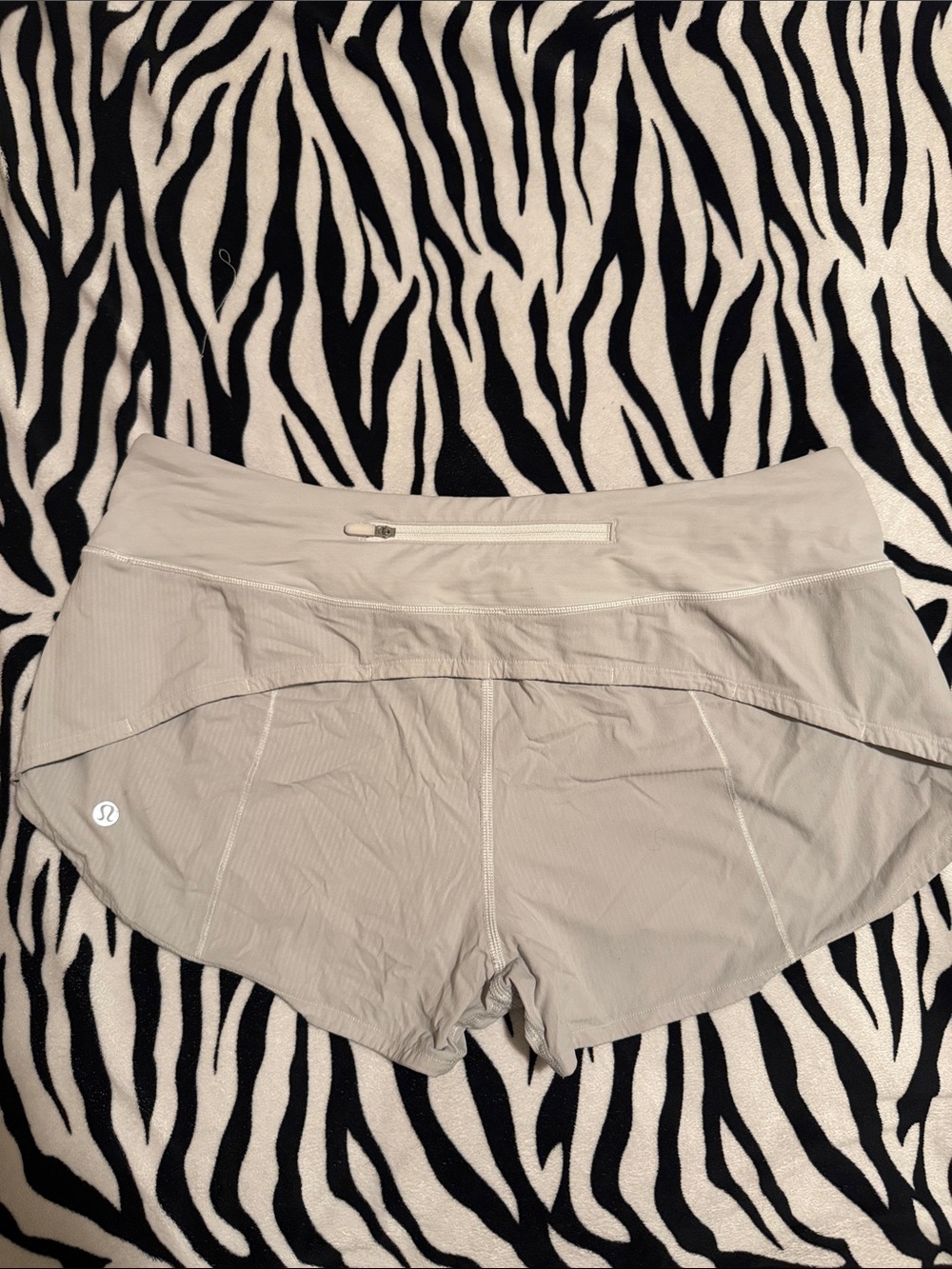 lululemon athletica Women's Light Beige Athletic Shorts
